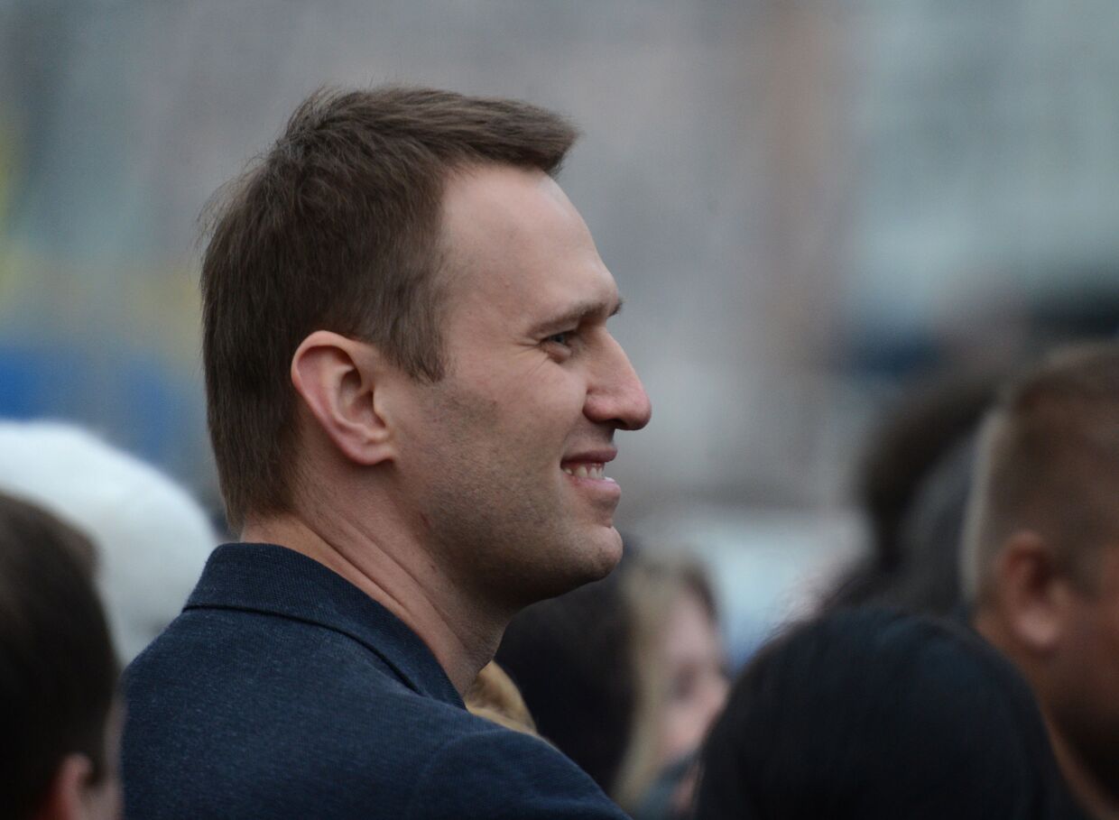 Алексей Навальный на митинге оппозиции на Болотной площади в Москве