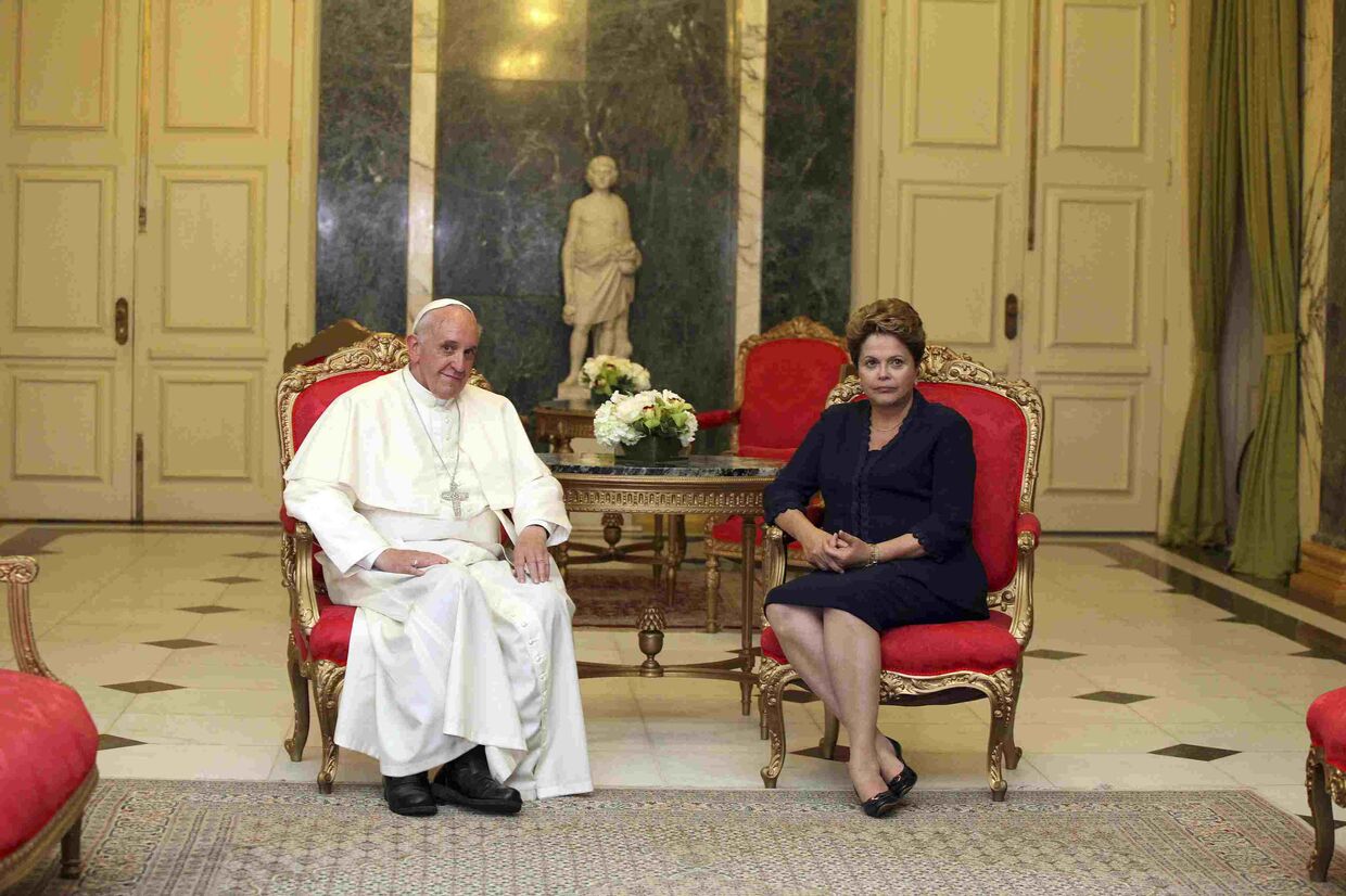 Папа Римский Франциск и Дилма Русеф