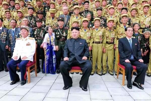 Ким Чен Ын на праздновании 60-ой годовщины окончания Корейской войны