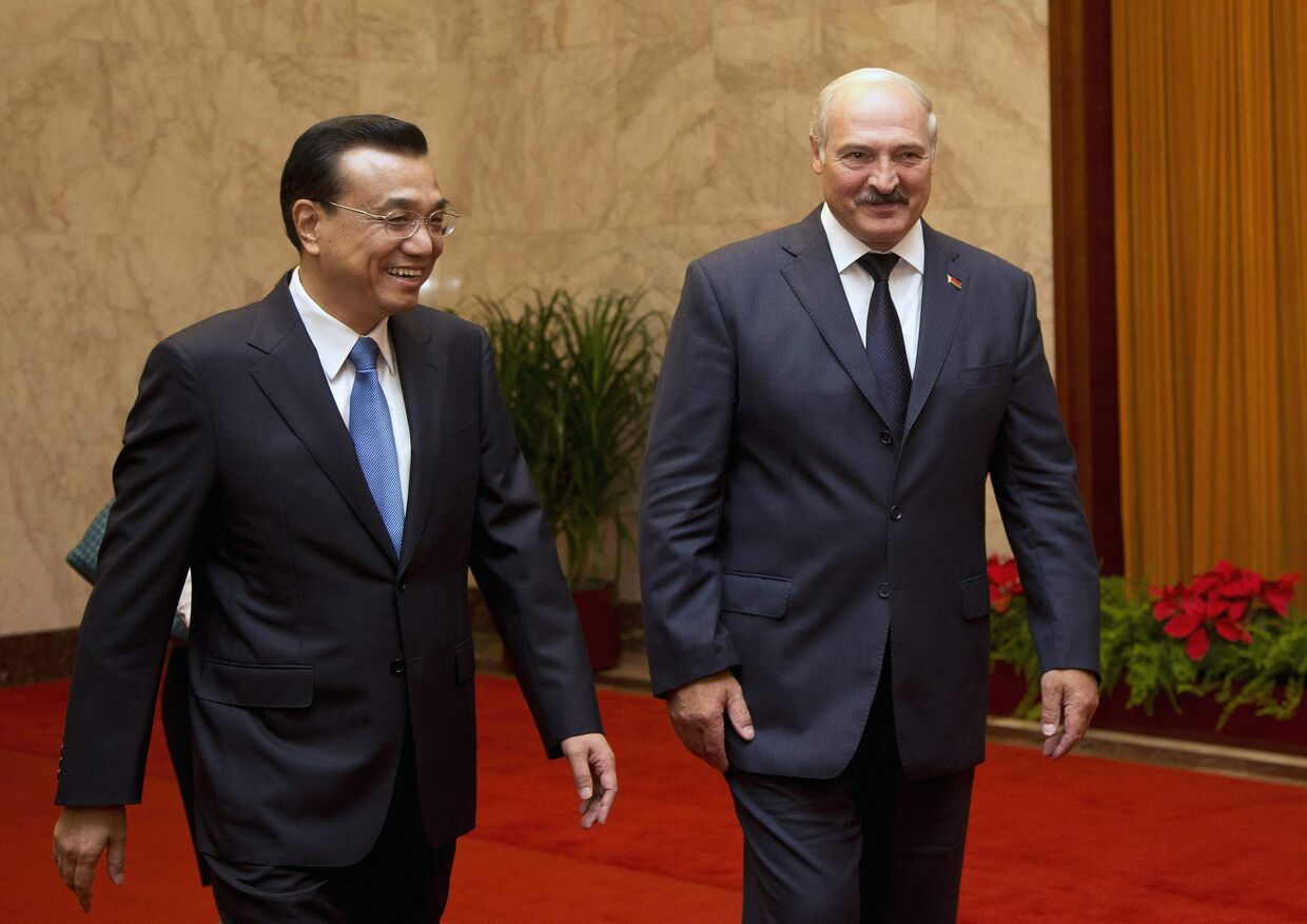 Премьер Госсовета КНР Ли Кэцян и Александр Лукашенко