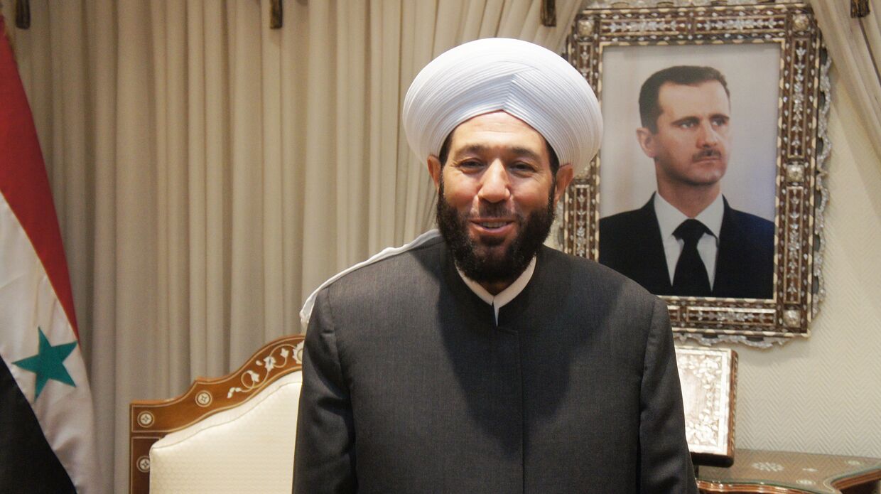 Верховный муфтий Сирии шейх Ахмед Бадр-эд-Дин Хассун 