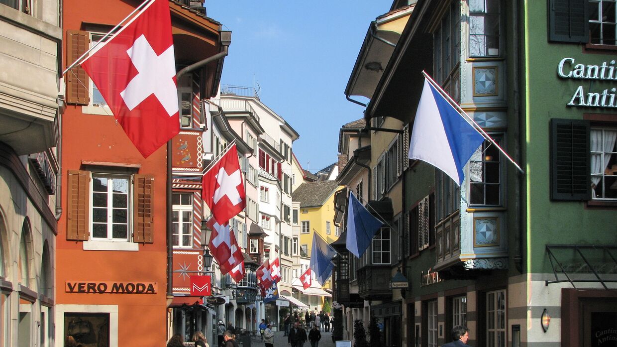 Улица Аугустинергассе в Цюрихе