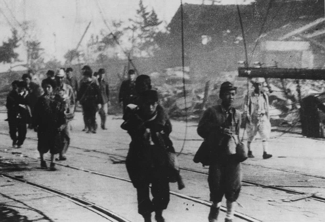 Выжившие после атомной бомбардировки Нагасаки 