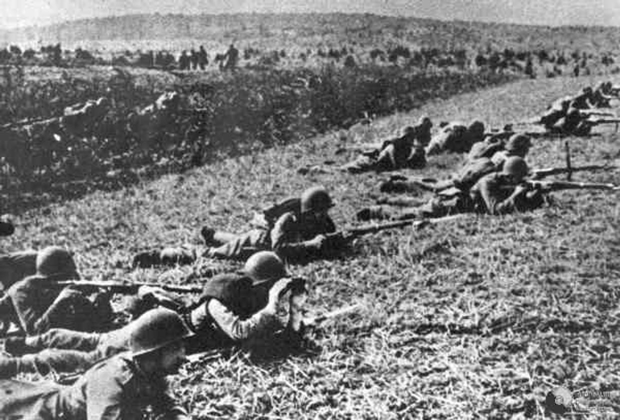 Польские солдаты в ходе боев за Польшу