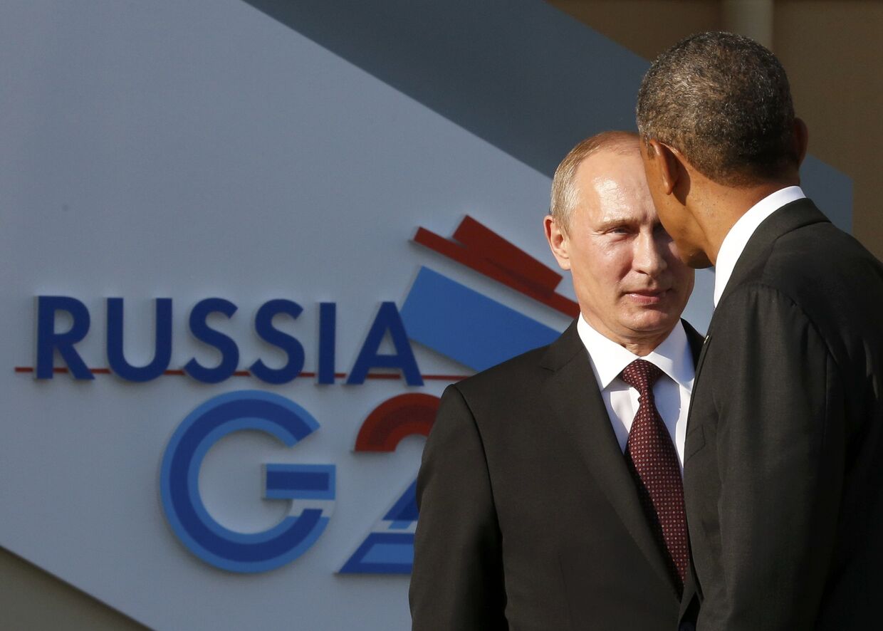 Владимир Путин и Барак Обама на саммите «Группы двадцати»