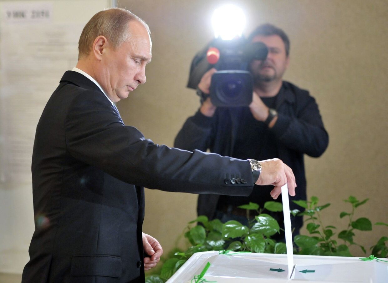 Голосование Владимира Путина на выборах мэра Москвы.