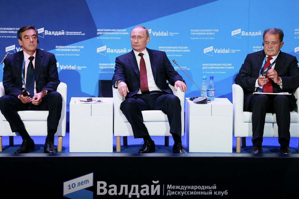 В.Путин на заседании дискуссионного клуба «Валдай»