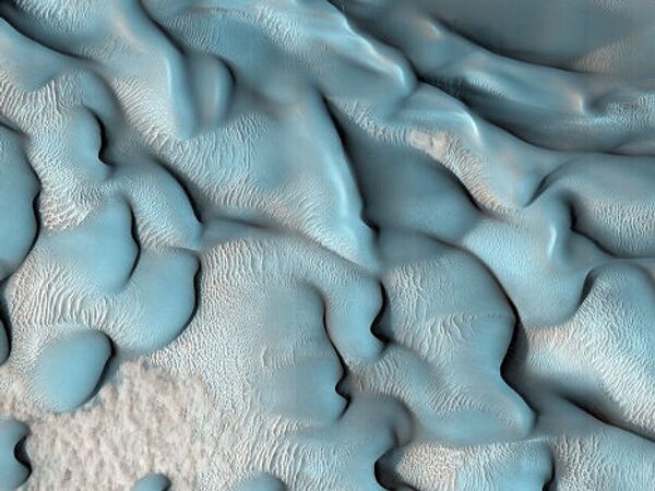Движущиеся дюны на Марсе
