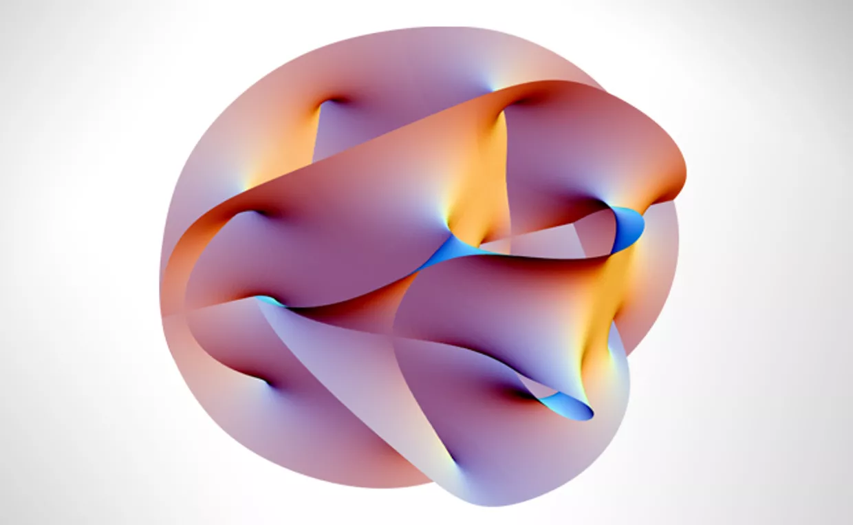Проекция 6-мерного пространства Калаби — Яу, полученная с помощью Mathematica