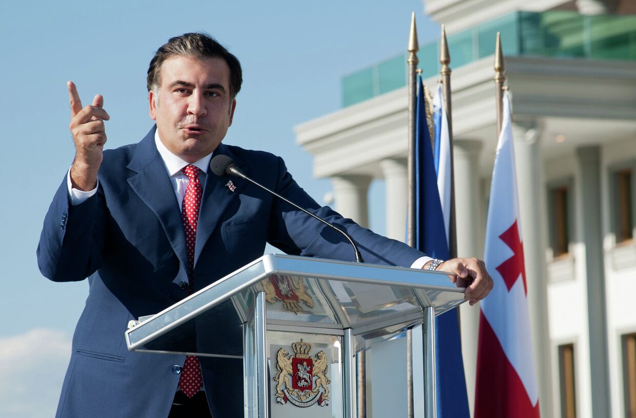 Президент Грузии Михаил Саакашвили, архивное фото