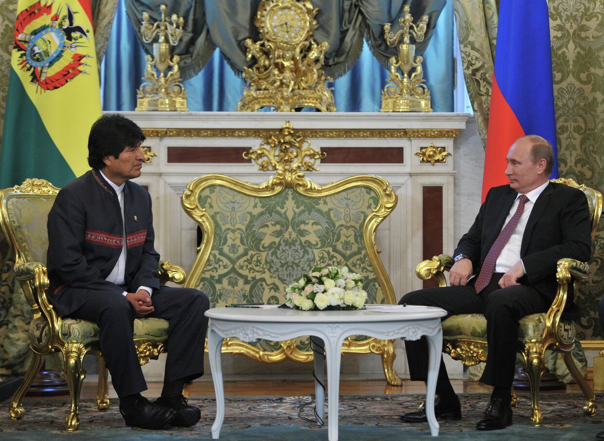Встреча президента РФ Владимира Путина с Эво Моралесом Аймой