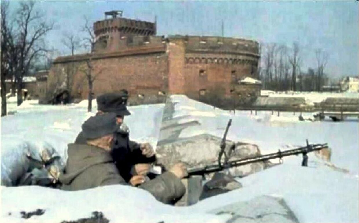Солдаты Вермахта с пулеметом MG 34