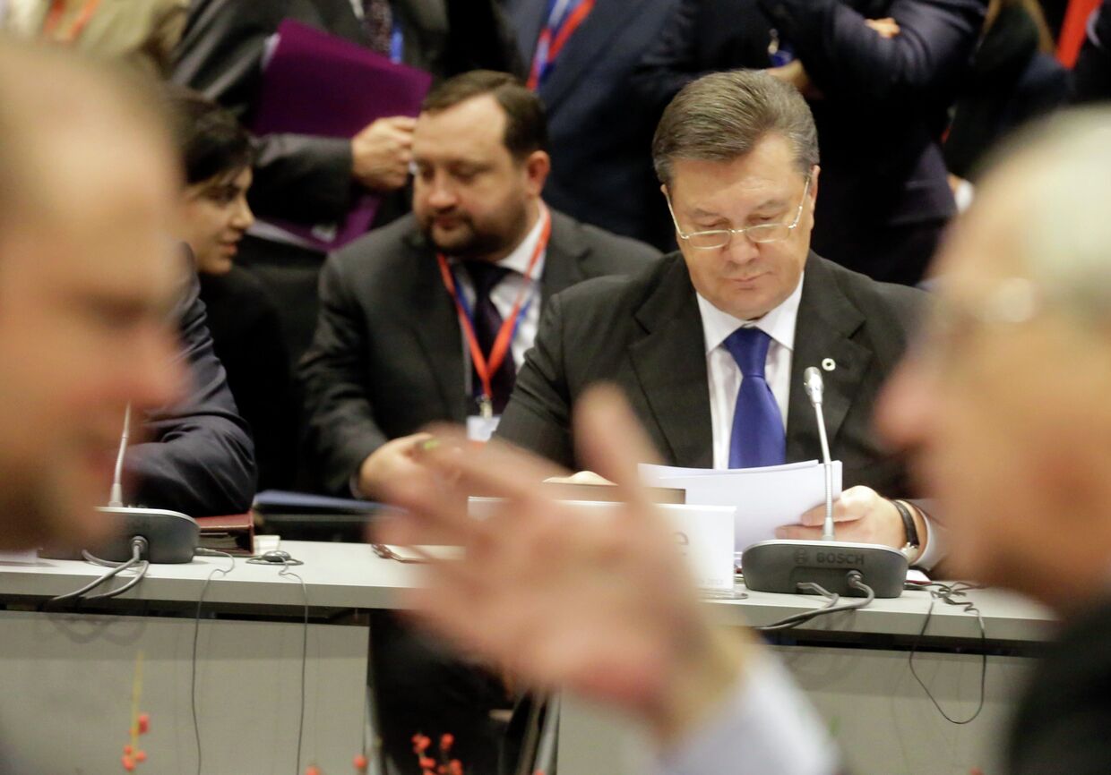 Виктор Янукович на саммите в Вильнюсе