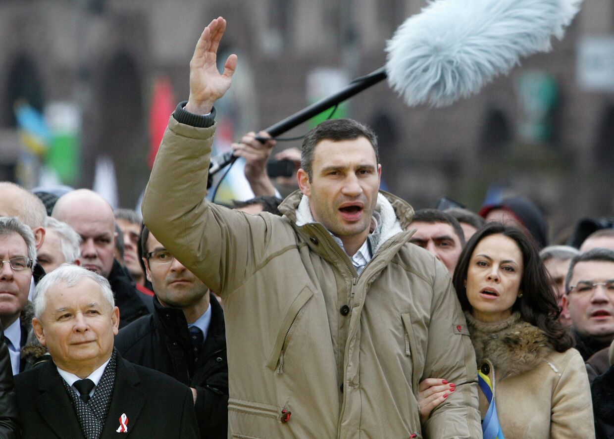 Виталий Кличко на митинге сторонников евроинтеграции в Киеве