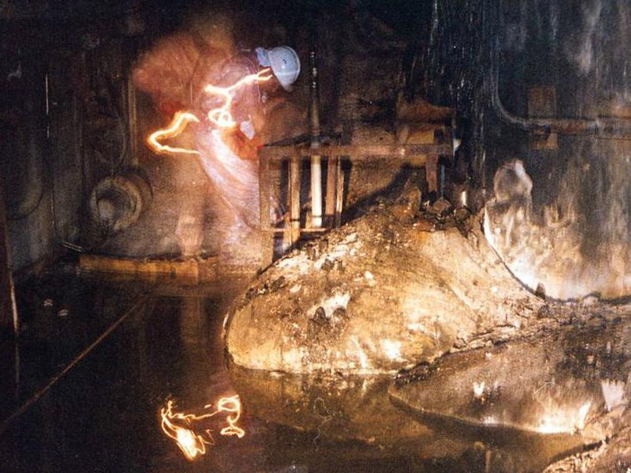 «Слоновья нога» в Чернобыльском ядерном реакторе