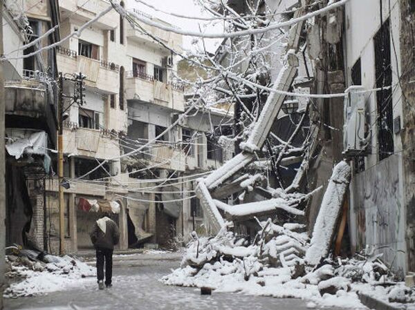 Снегопад в Хомсе