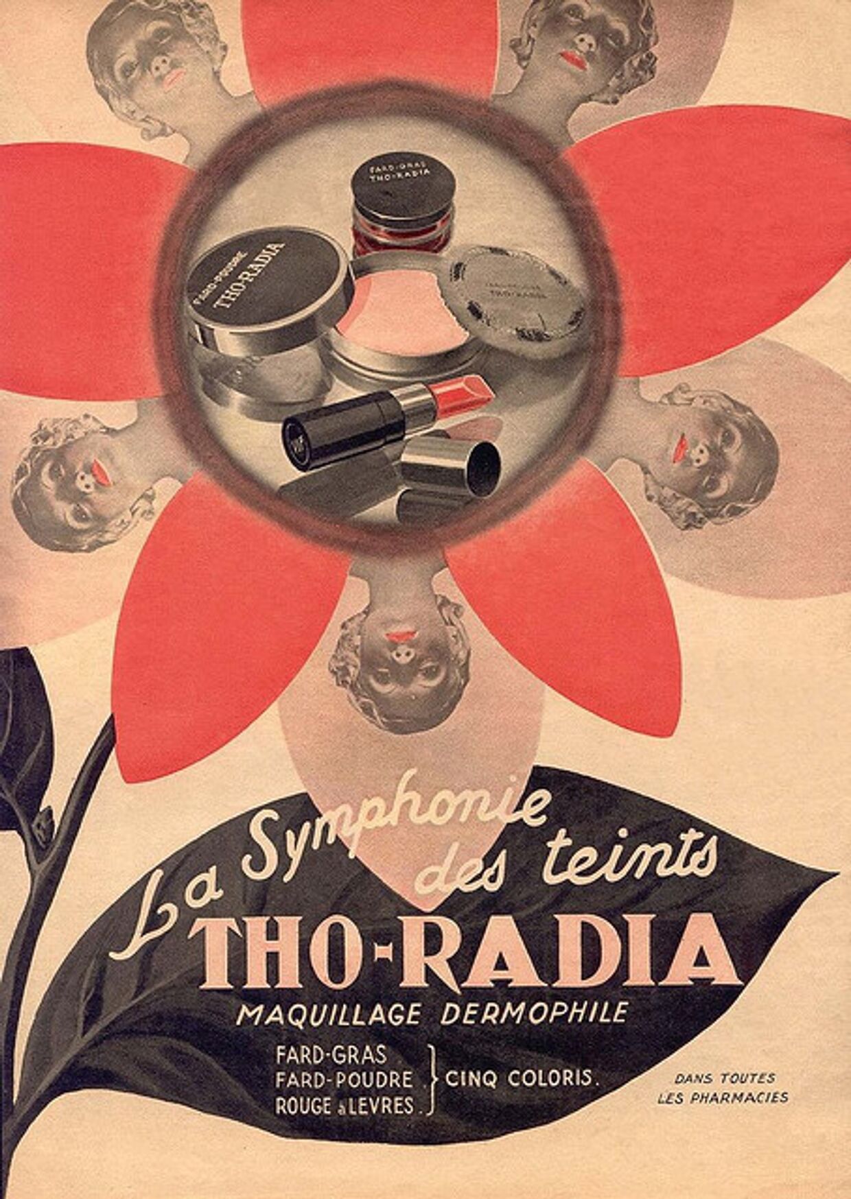 Реклама радиоактивной косметики Tho-Radia