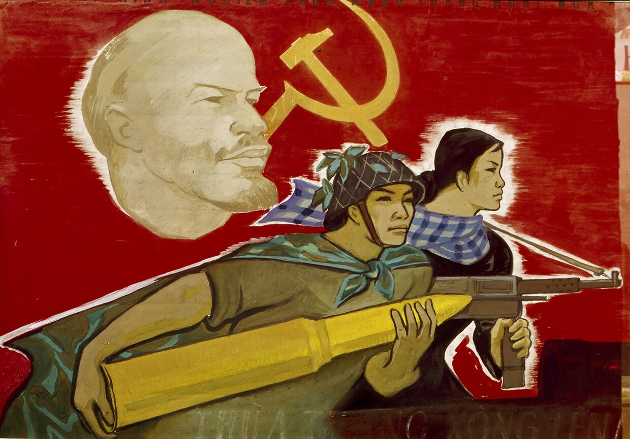 Репродукция плаката Изучать опыт Октябрьской революции