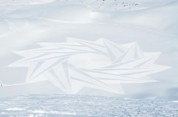 Рисунки на снегу Саймона Бека