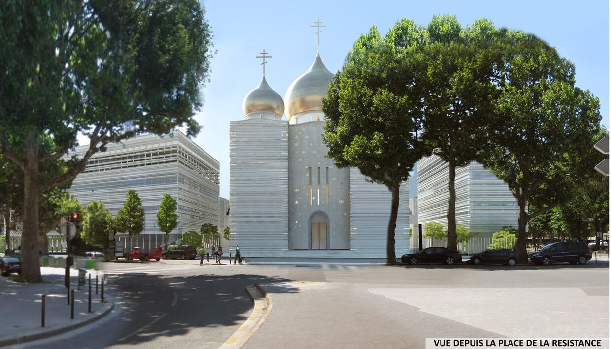 Православная церковь в Париже, проект Жана-Мишеля Вильмотта