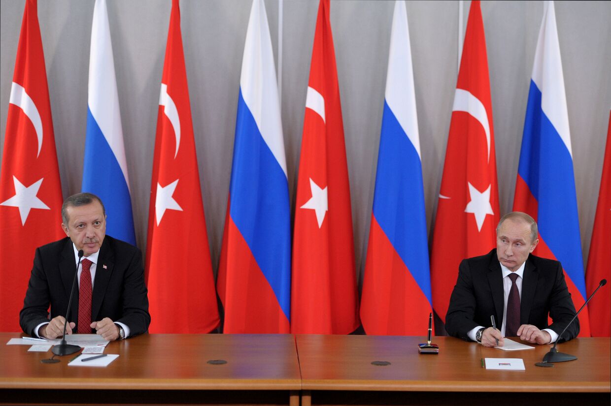 Владимир Путин и премьер-министр Турции Реджеп Тайип Эрдоган, архивное фото