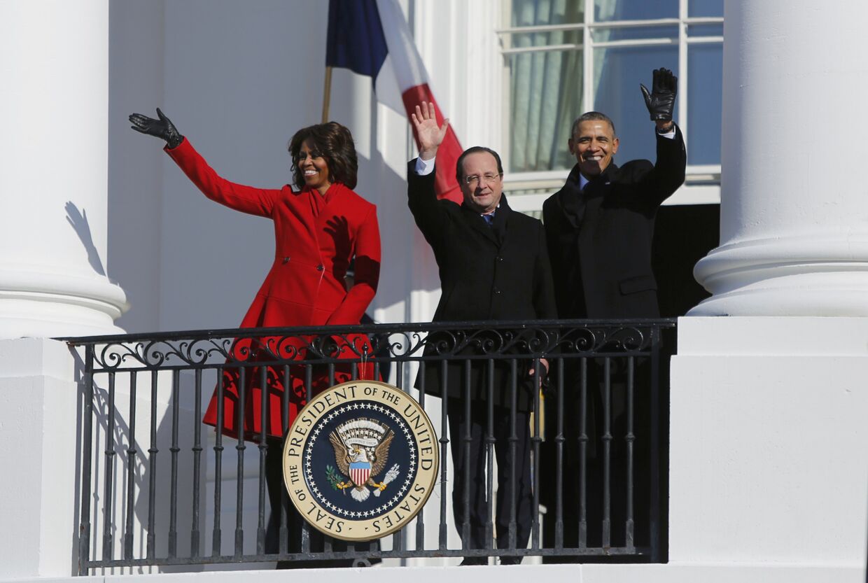 Встреча Барака Обамы и Франсуа Олланда в Белом доме
