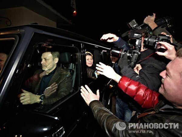 Ю.Тимошенко выезжает из больницы