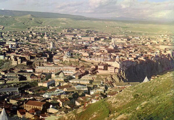 Вид на Тбилиси, 1910, фотография С. М. Прокудина-Горского