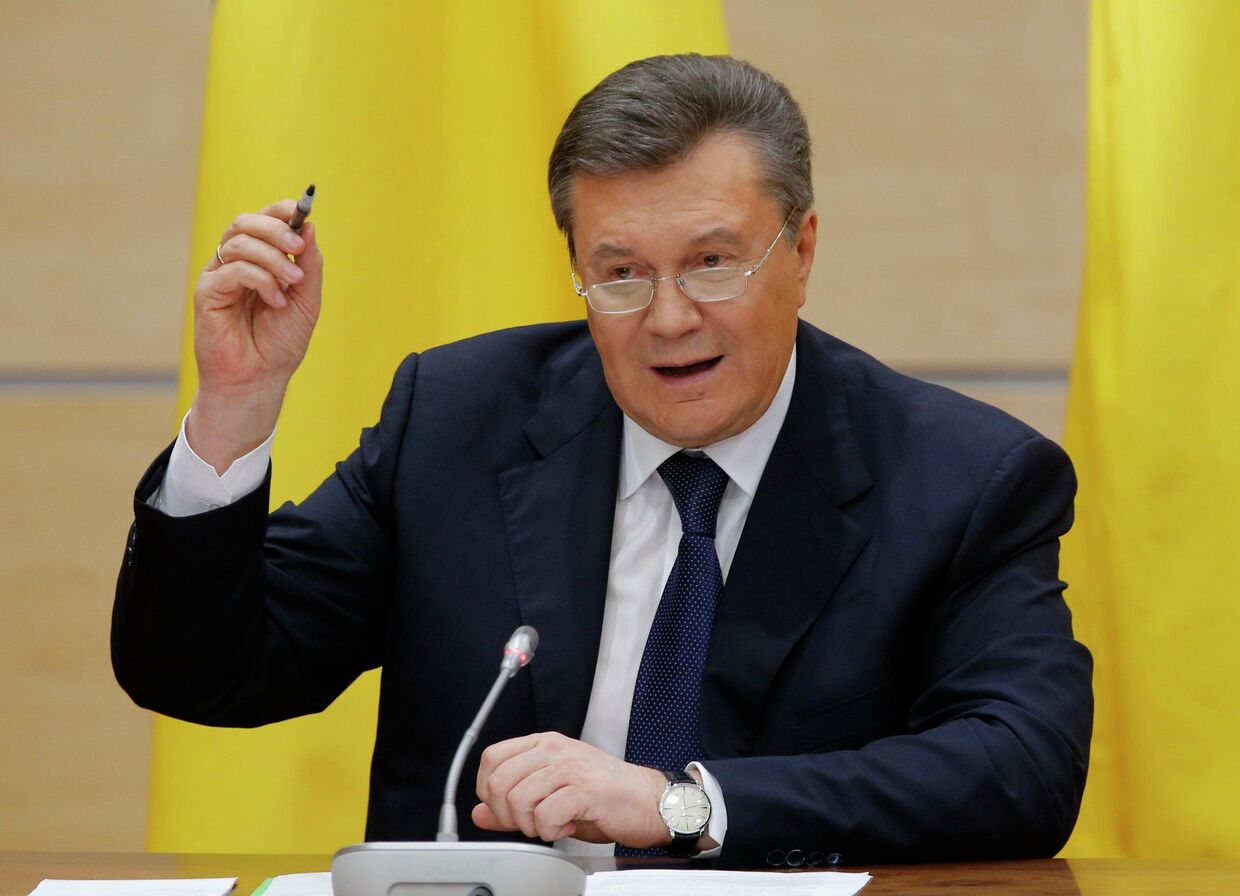 Виктор Янукович на пресс-конференции в Ростове-на-Дону