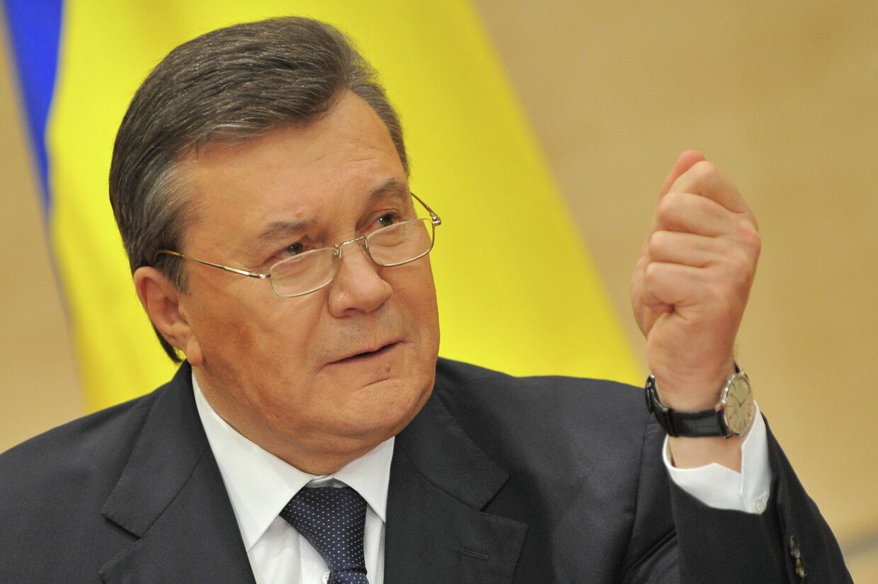 Отстраненный от должности президента Украины Виктор Янукович
