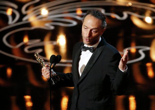 Мексиканский и американский кинооператор, режиссёр, продюсер Эммануэль Любецки на 86-й церемонии вручения премии Оскар