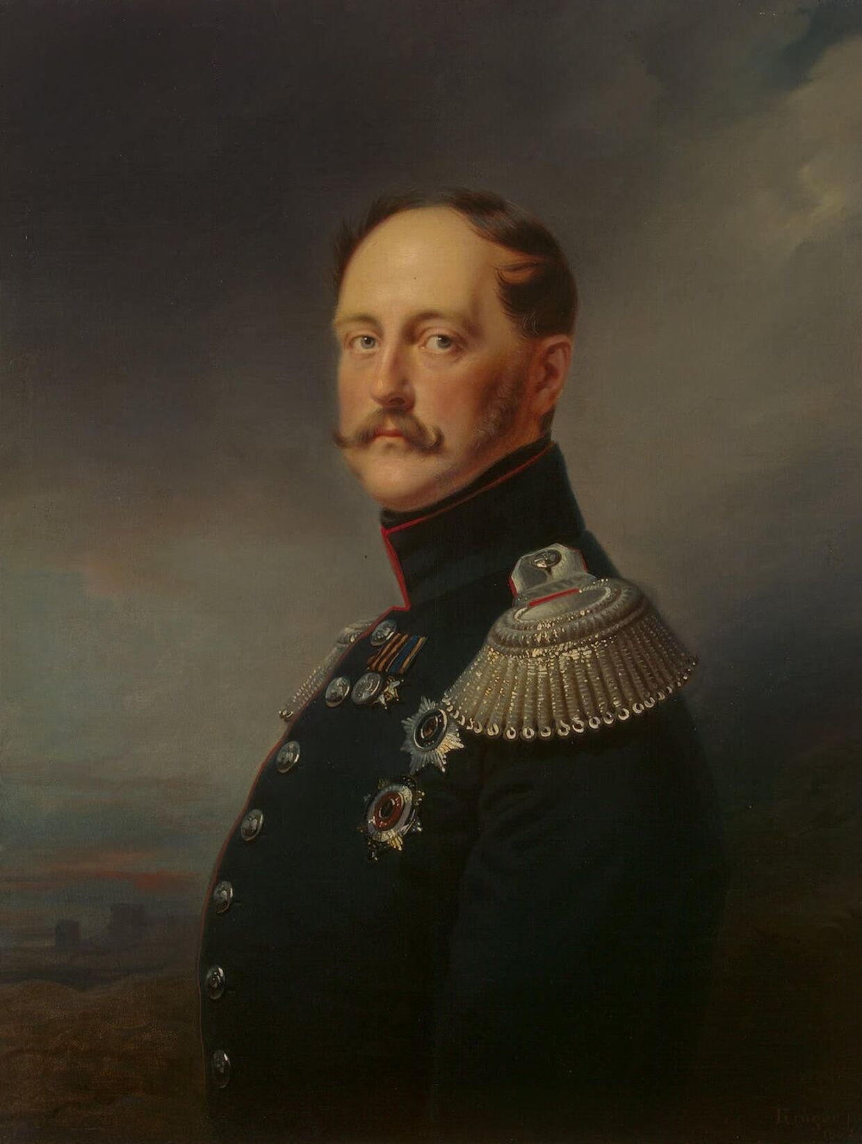 Франц Крюгер «Портрет императора Николая I», 1852