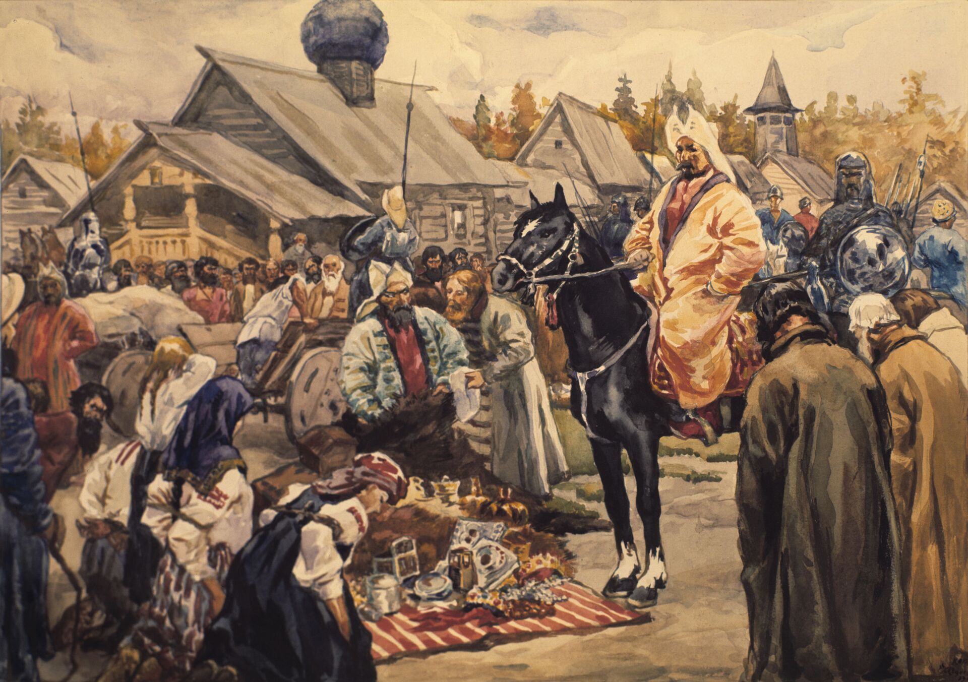 Репродукция картины художника С.В.Иванова Баскаки - ИноСМИ, 1920, 18.01.2022