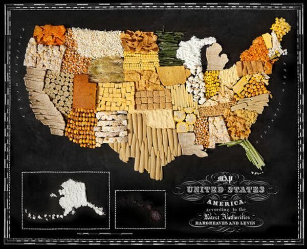 Проект Food Maps. Карта США