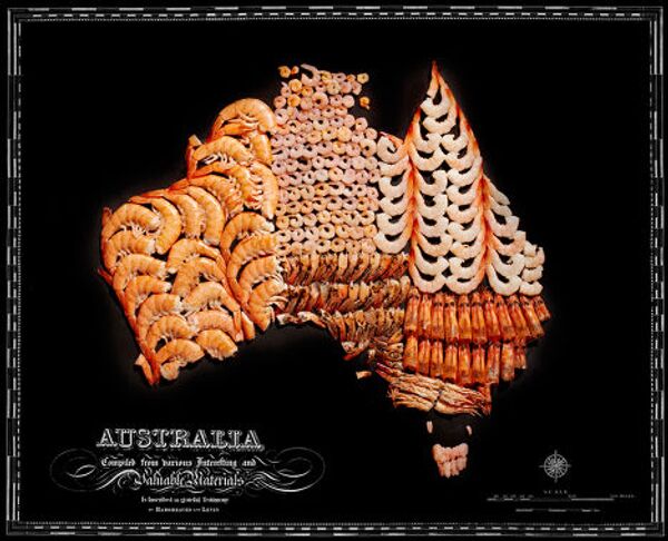 Проект Food Maps. Карта Австралии