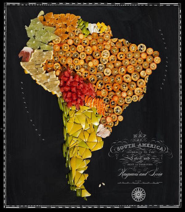 Проект Food Maps. Карта Южной Америки