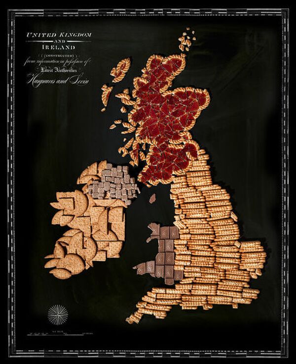 Проект Food Maps. Карта Великобритании и Ирландии