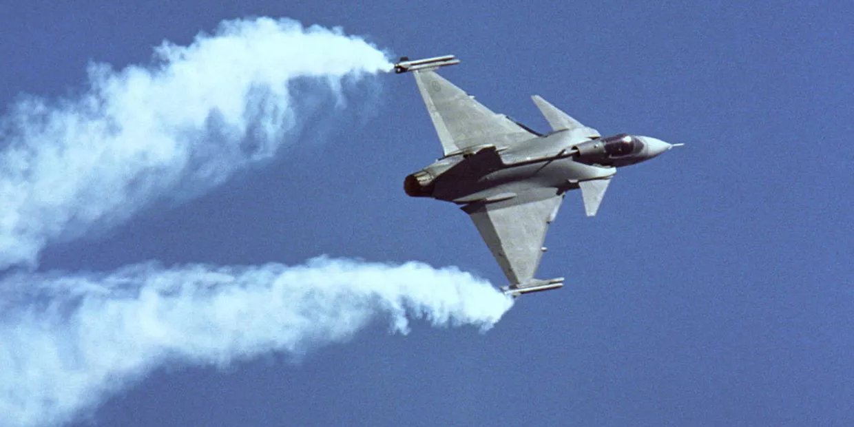 Шведский истребитель Saab  JAS-39 Gripen