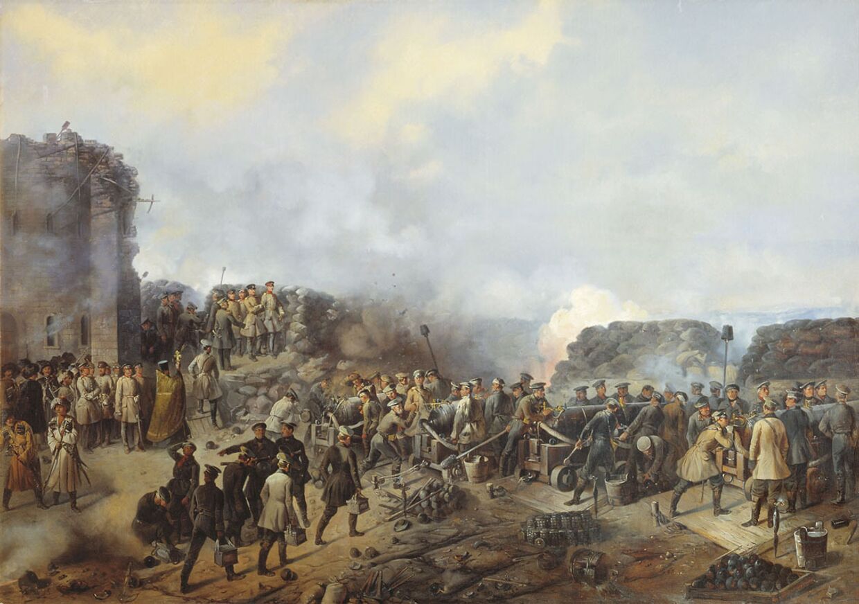 Г.Ф. Шукаев «Бой на Малаховом кургане в Севастополе в 1855 году»