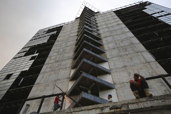 Тридцатый этаж небоскреба «Башня Давида» в Каракасе