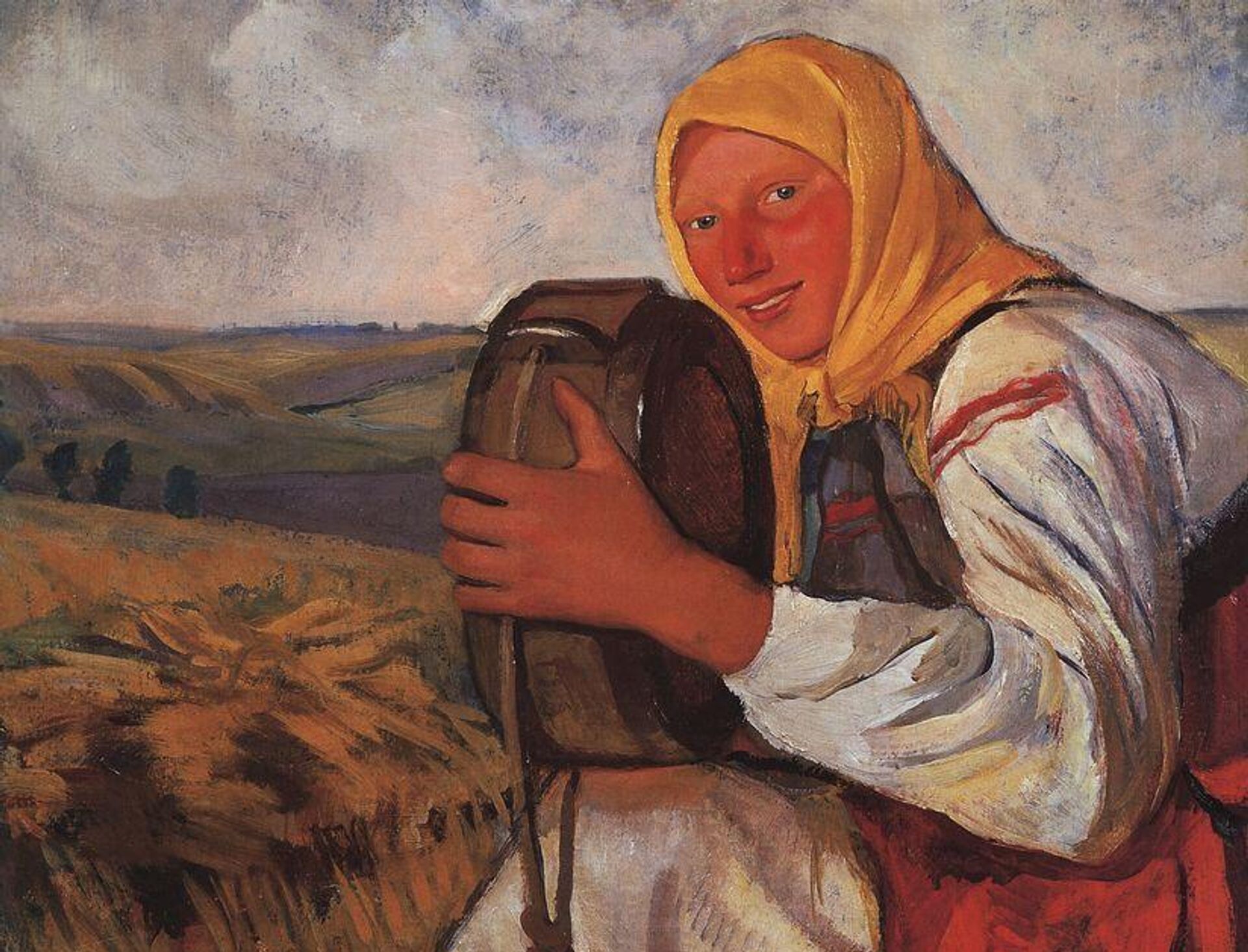 Зинаида Серебрякова, Крестьянка с квасником - ИноСМИ, 1920, 08.07.2021