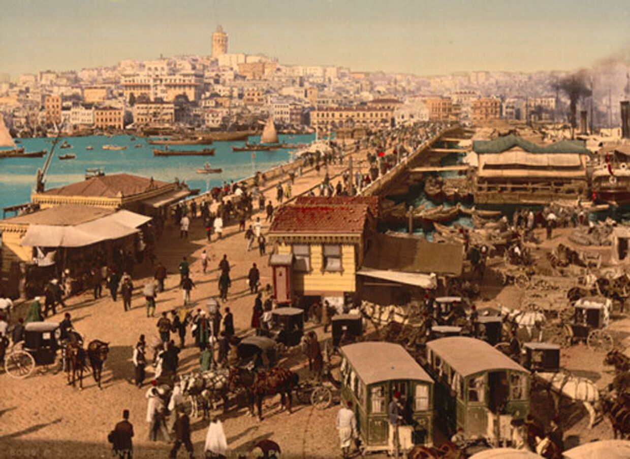 Галата, район в европейском части Стамбула, 1880-1900