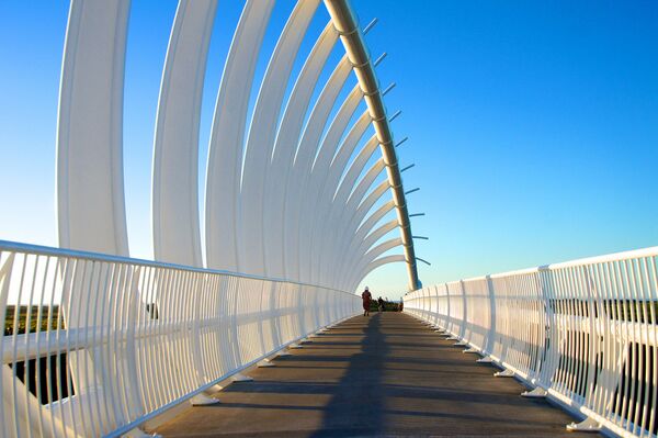 Мост Те Рева Рева в Новой Зеландии