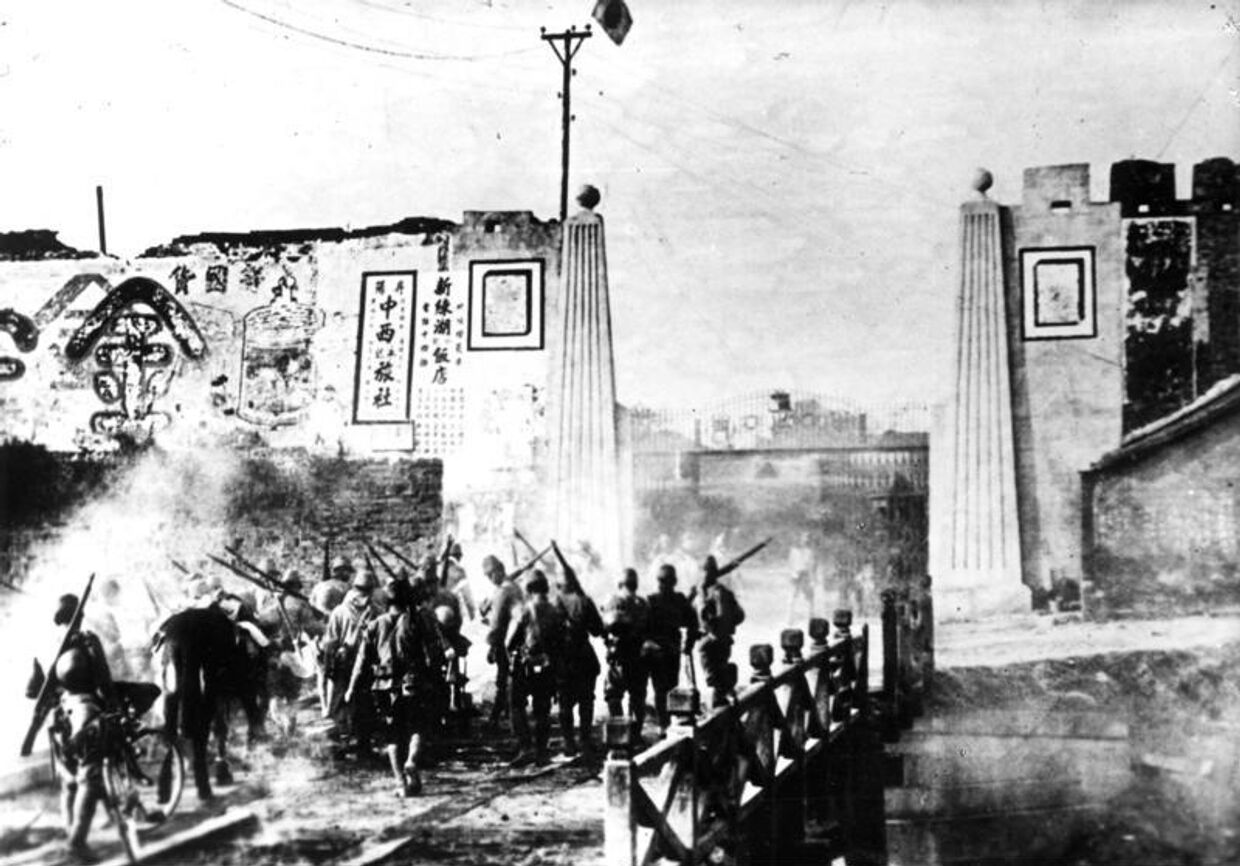 Японские войска в окрестностях Нанкина, январь 1938