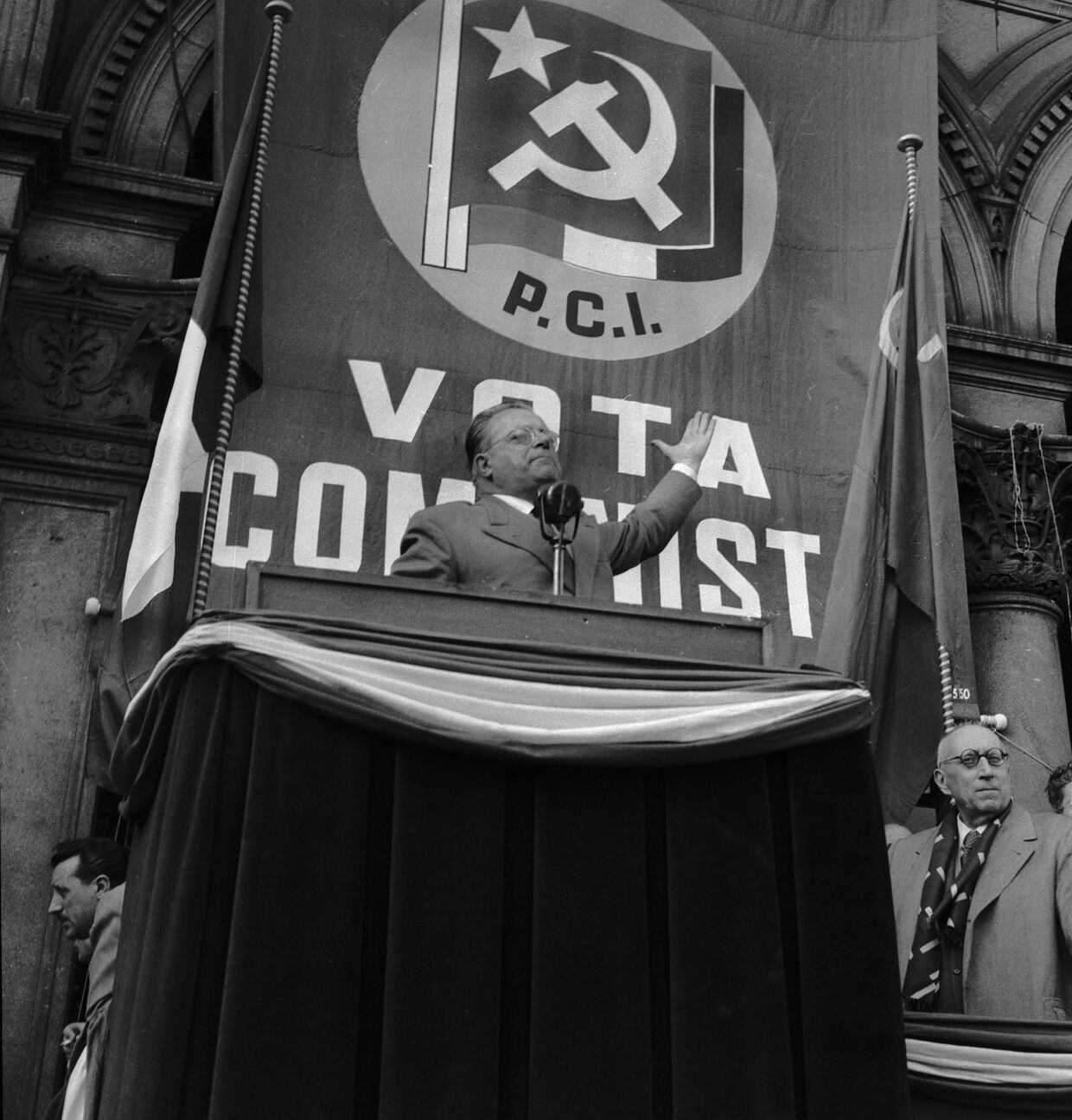 Лидер Итальянской коммунистической партии Пальмиро Тольятти