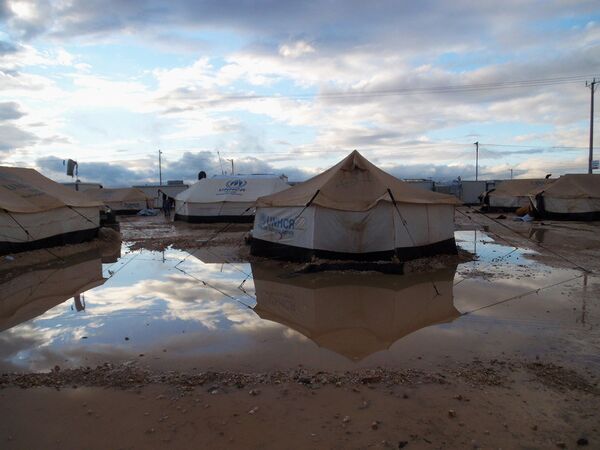 Лагерь сирийских беженцев Заатари 