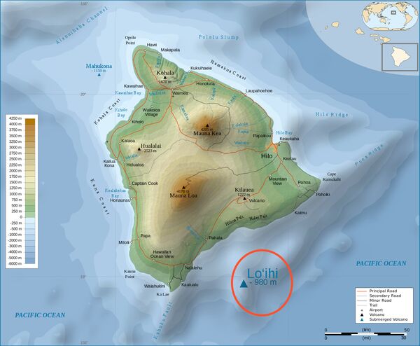 Карта Гавайских островов