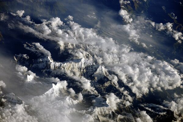 Вид из космоса на Гималаи