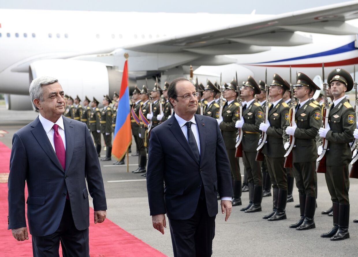 Франсуа Олланд и Серж Саргсян