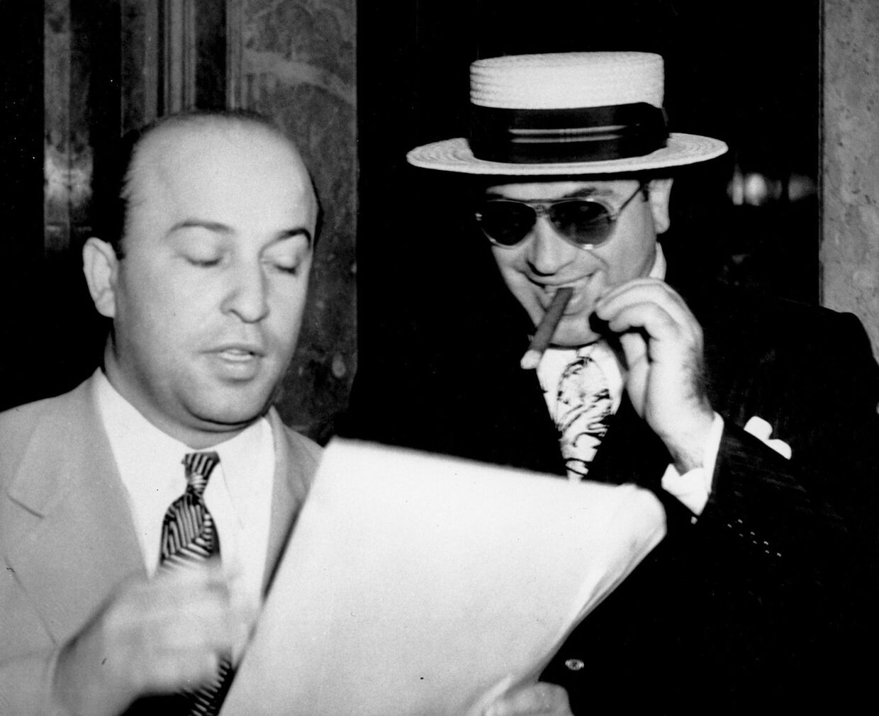 Аль Капоне со своим адвокатом